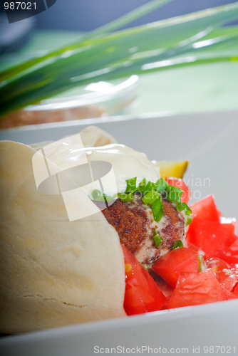 Image of falafel wrap