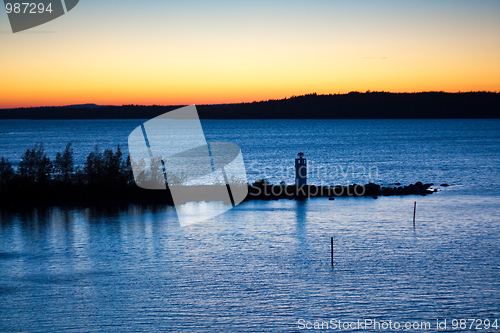 Image of Sunset at the lake