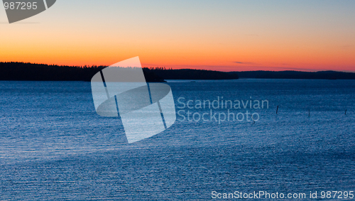 Image of Sunset at the lake