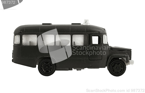 Image of The black bus.