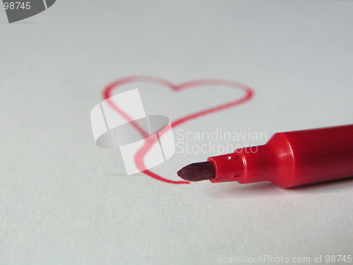 Image of Marker with heart