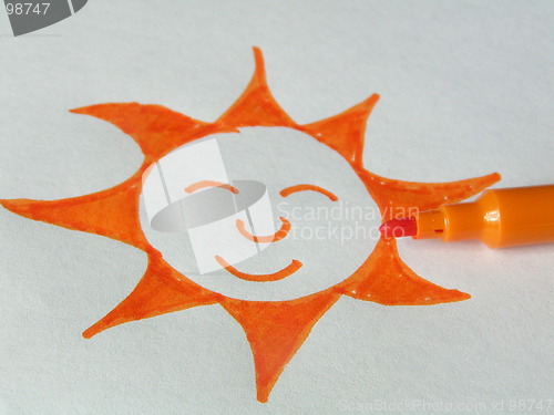 Image of Marker with sun