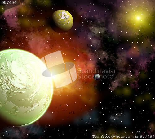 Image of space landscape