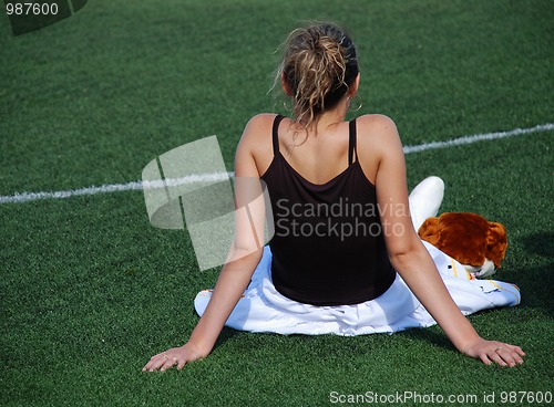 Image of girl on the grass