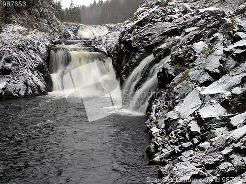 Image of winter waterfall 