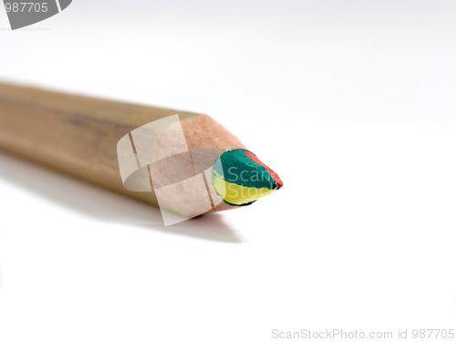 Image of multicoloured pencil
