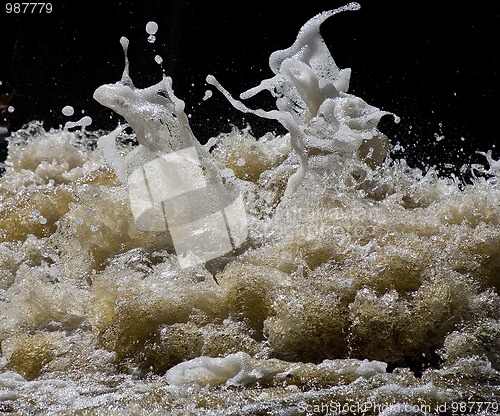 Image of foaming waves