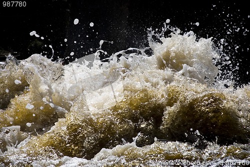 Image of splashing waves