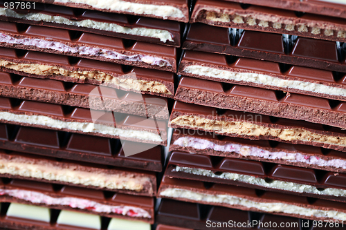 Image of stack of chocolate