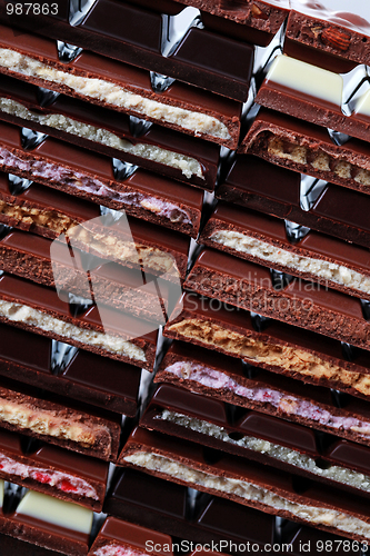 Image of stack of chocolate