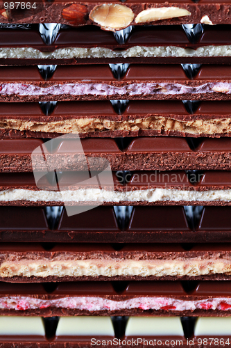 Image of stack of chocolate