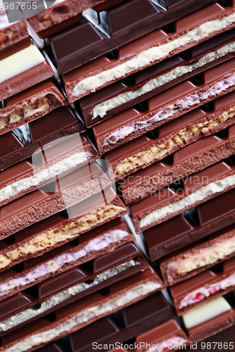 Image of stack of chocolate