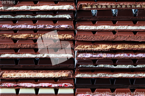 Image of stack of chocolate