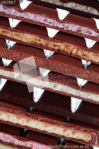 Image of stack of chocolate