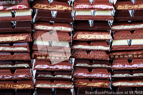 Image of stack of chocolate