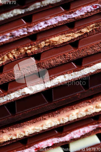 Image of stack of chocolate