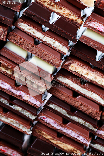 Image of stack of chocolate