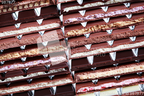 Image of stack of chocolate