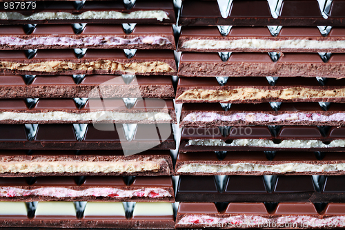 Image of stack of chocolate