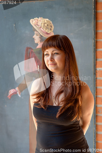 Image of Beauty red-haired girl.