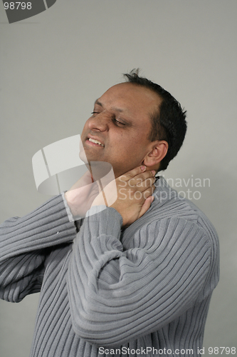 Image of tired and neck massage