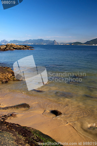 Image of Crystalline desert beach in Niteroi, Rio de Janeiro, Brazil