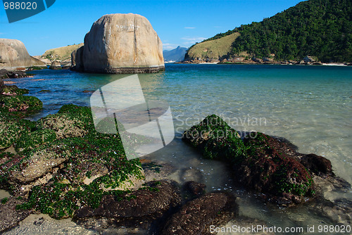 Image of Crystalline sea beach in Niteroi, Rio de Janeiro, Brazil