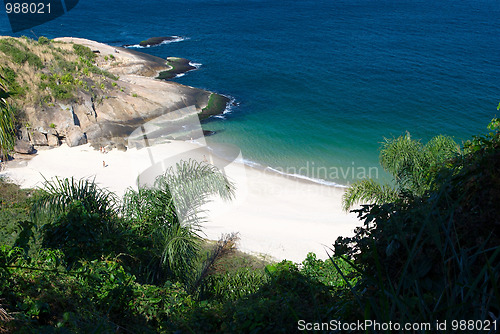 Image of Tranquil Beach view in Niteroi, Rio de Janeiro, Brazil