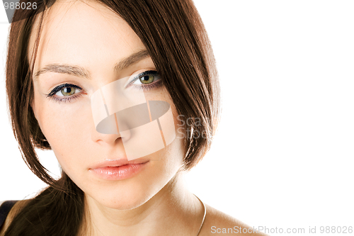 Image of Closeup portrait of a beautiful young woman