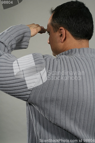 Image of man lookin forward