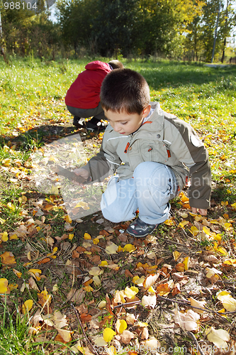 Image of Boys playing outdoors