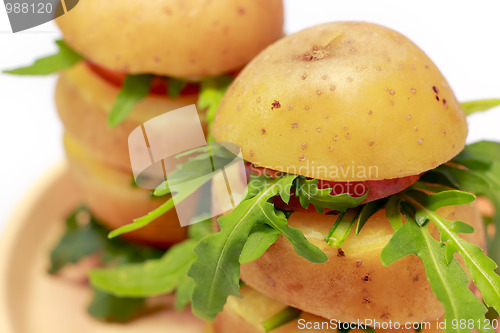 Image of Potato towers with rocket