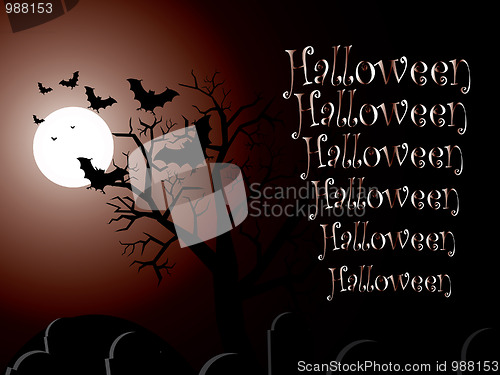 Image of Halloween vector background