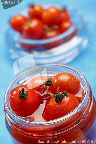 Image of Cocktail tomatoes in jar