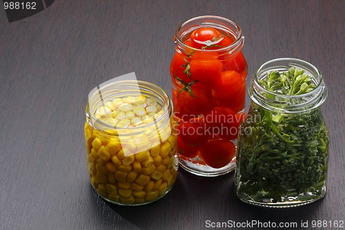 Image of Jars with preserved food