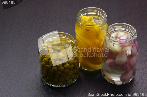 Image of Jars with preserved food