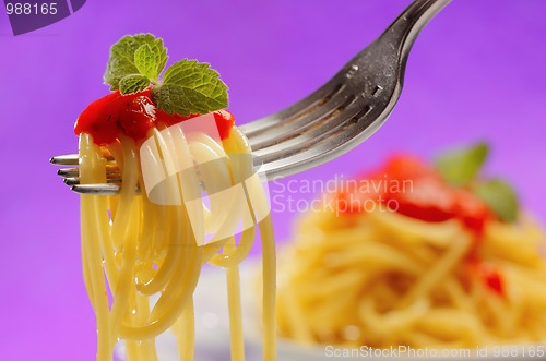Image of Spaghetti on a fork