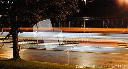 Image of subway in motion