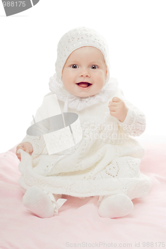 Image of Playful baby girl