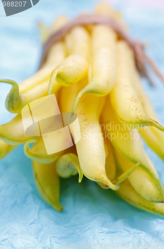 Image of Bundle of yellow bean pods