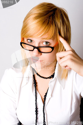 Image of young businesswoman 