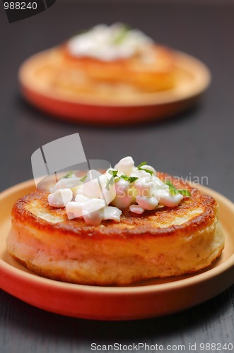 Image of Blini with cottage cheese