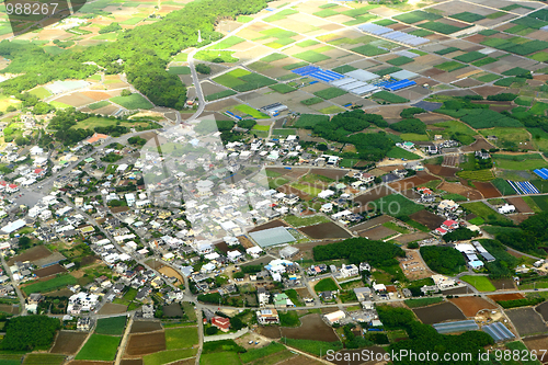 Image of village aerial photo