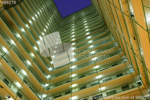 Image of Hong Kong public housing apartment block