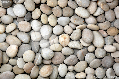 Image of abstract background with round peeble stones