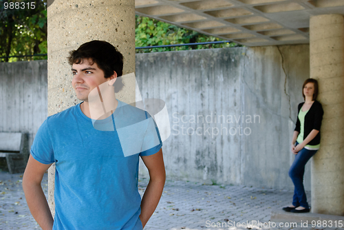 Image of Male Teenager Posing