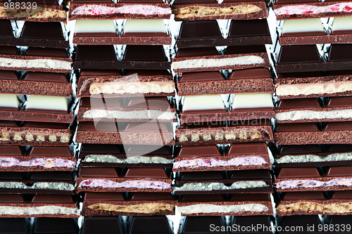 Image of stack of chocolate