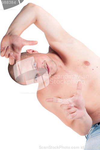 Image of Man isolated on white