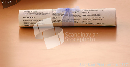 Image of wedding scroll