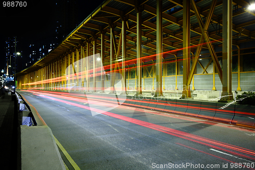 Image of traffic in tunnel